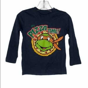 TMNT Pizza Time Long Sleeves T-Shirt 2T NEW
